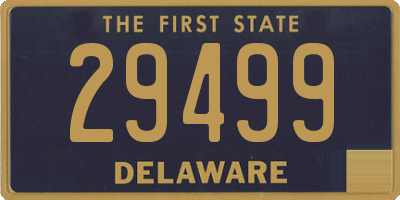 DE license plate 29499