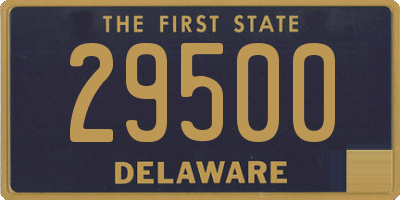 DE license plate 29500