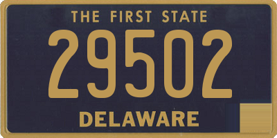 DE license plate 29502