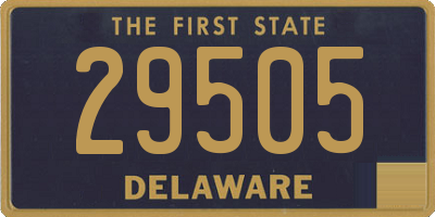 DE license plate 29505