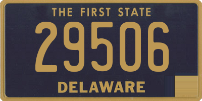 DE license plate 29506