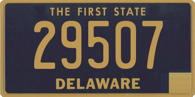 DE license plate 29507