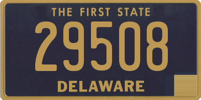 DE license plate 29508