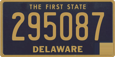 DE license plate 295087