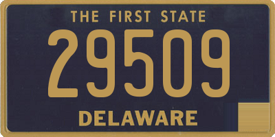 DE license plate 29509
