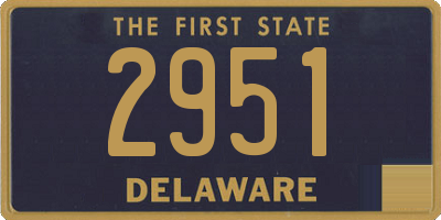 DE license plate 2951