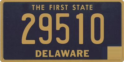 DE license plate 29510