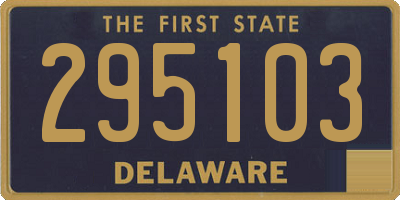 DE license plate 295103