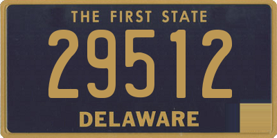 DE license plate 29512