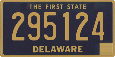 DE license plate 295124