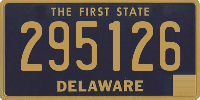 DE license plate 295126