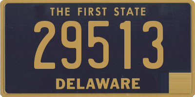 DE license plate 29513
