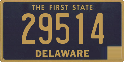 DE license plate 29514