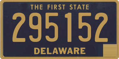 DE license plate 295152