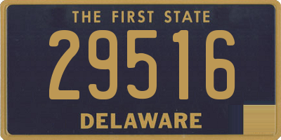 DE license plate 29516