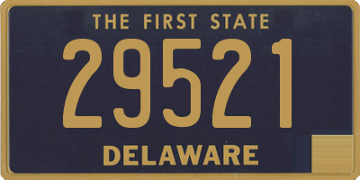 DE license plate 29521