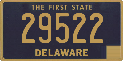 DE license plate 29522