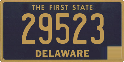 DE license plate 29523