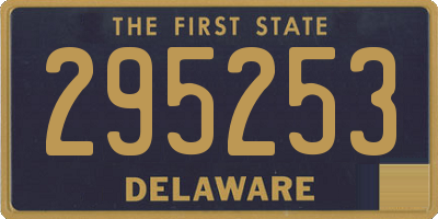 DE license plate 295253
