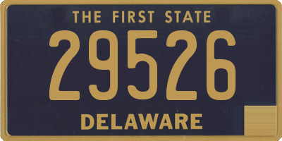 DE license plate 29526