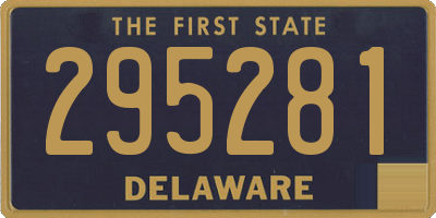 DE license plate 295281