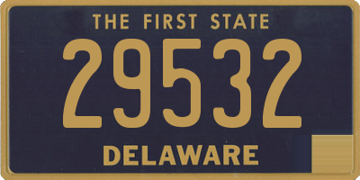 DE license plate 29532