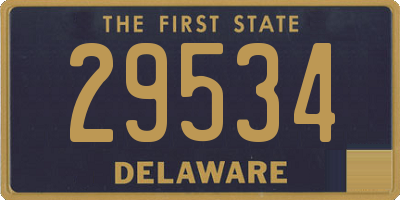 DE license plate 29534