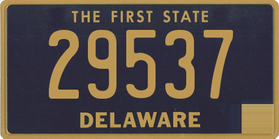 DE license plate 29537
