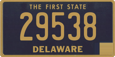 DE license plate 29538