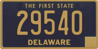 DE license plate 29540