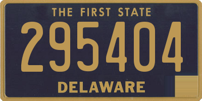 DE license plate 295404