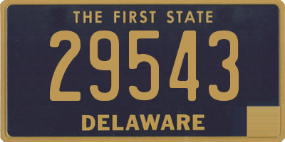DE license plate 29543