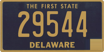 DE license plate 29544