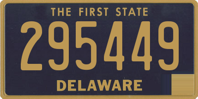 DE license plate 295449