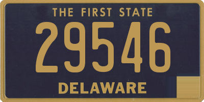 DE license plate 29546