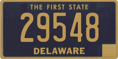 DE license plate 29548