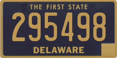 DE license plate 295498