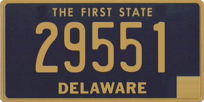 DE license plate 29551