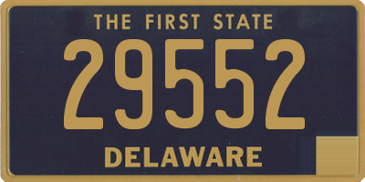 DE license plate 29552