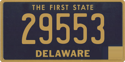 DE license plate 29553