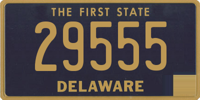 DE license plate 29555