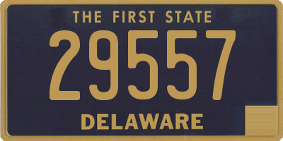 DE license plate 29557