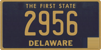 DE license plate 2956