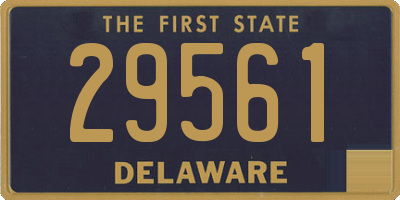 DE license plate 29561
