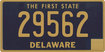 DE license plate 29562