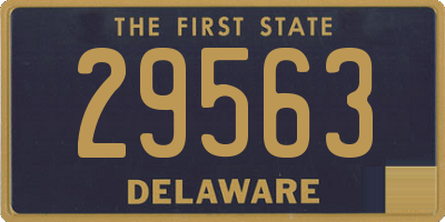 DE license plate 29563