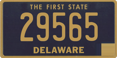 DE license plate 29565