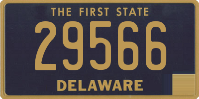 DE license plate 29566