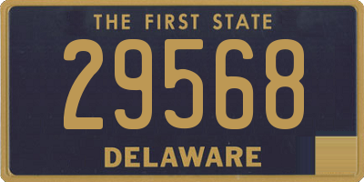 DE license plate 29568