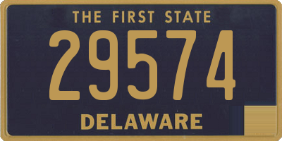 DE license plate 29574